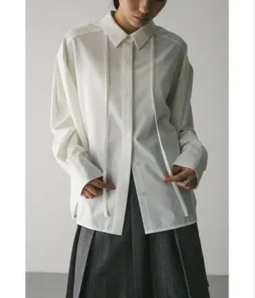 stylemixer 스트링 루즈 셔츠 화이트