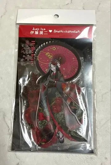 이토 준지 산리오 콜라보 키티 기모노 토미에 배경 포함 아크릴 스탠드