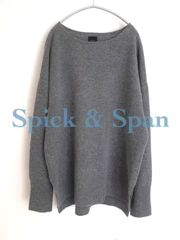 스픽 앤 스팬 캐시미어 혼방 루즈 풀오버 니트 풀오버