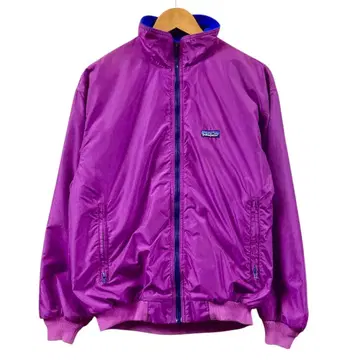 80s USA Patagonia 쉘드 신틸라 자켓 보라색 삼각형 택
