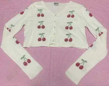 케이티 체리 자수 가디건