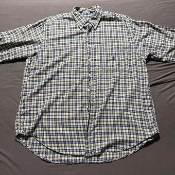 nautica 체크 무늬 긴팔 셔츠 L