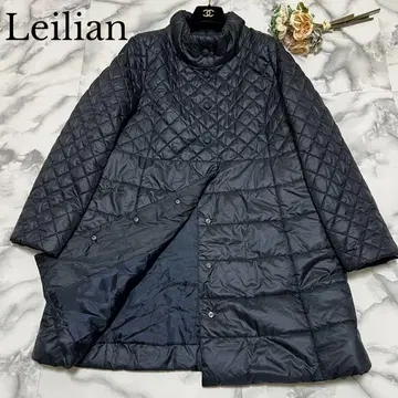 [ 새상품급 ] 레리안 최근 모델 롱 코트 퀼팅 A 라인 네이비 L