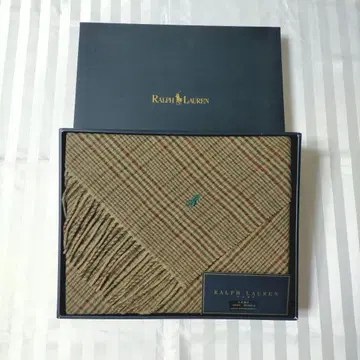 미사용 새상품 랄프 로렌 무릎 담요 울 100% 체크