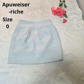 [귀여운 Apuweiser-riche] 그린 미니 스커트 사이즈 0