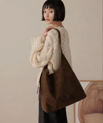 로리즈팜 야와라카루이 2WAY 숄더백 다크 브라운