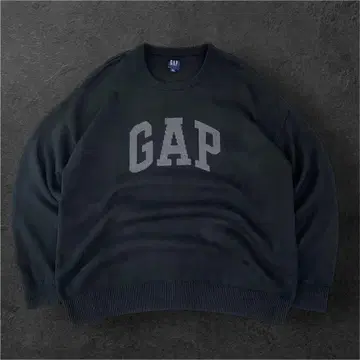 레어 사이즈 GAP 스웨터 니트 블랙 아치 로고 L 사이즈