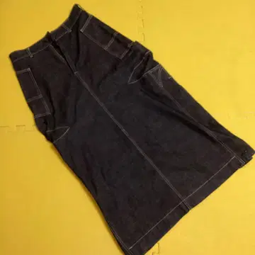 마르쉐 프랑소와 기로보 다크 데님 타이트 스커트