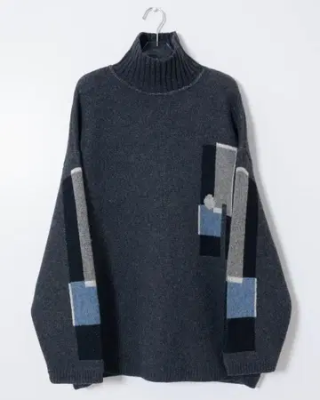 'OXBOW' high-neck jacquard knit sweater