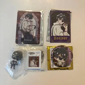 도즈루사 웍스 본쥬루 캔뱃지 클리어 카드 폴라로이드풍 카드 키링