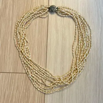 담수 진주 다층 목걸이