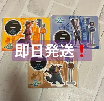 [ 당일 발송 ] 주토피아2 happy 복권 아크릴 스탠드 3종 세트