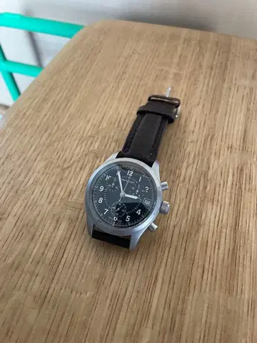 [ 해밀턴 ] 카키 Khaki Aviation 크로노그래프 손목시계