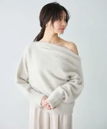 Aimeine FOX 니트 드레이프 풀오버