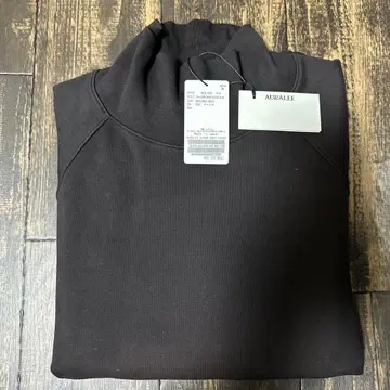 AURALEE SUPER SOFT HEAVY SWEAT MOCK NECK