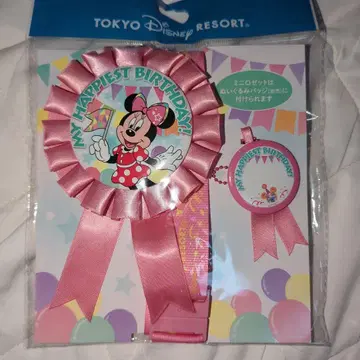 도쿄 디즈니랜드 미니 마우스 벌스데이 로제트 넥스트랩