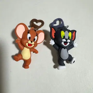 톰과 제리 실리콘 키링 2개 세트