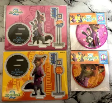 주토피아2 해피 복권 아크릴 스탠드 캔 거울 닉 주디