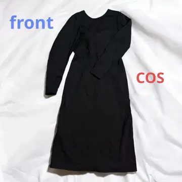 COS 블랙 백리본 원피스 스트레치