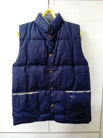 DAKS 네이비 퀼팅 다운 베스트 S 사이즈