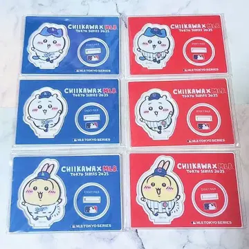 치이카와 x MLB 도쿄 시리즈 2025 아크릴 스탠드 전 6종 세트