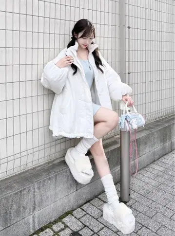 GRL 2Way 리버서블 보아 자켓[kd120]