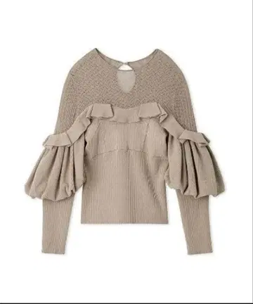 프릴 오프숄더 니트