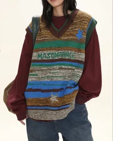 새상품급! MASONPRINCE 메조프린스/베스트 니트