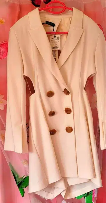 더블 브레스트 테일러드 자켓 원피스