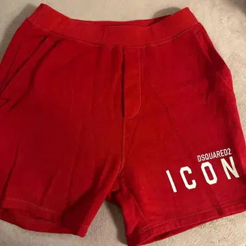 DSQUARED2 ICON 레드 숏팬츠 M