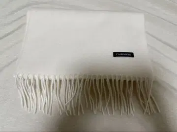 캐시미어 머플러 화이트