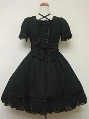 초기 레어 Angelic Pretty 뒷면 프릴 스캘럽 원피스