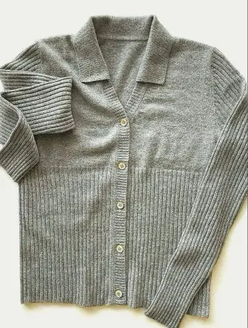 미사용품 니트 캐시미어 가디건 긴팔