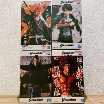 바키 한마 유지로 왕기 장군 리바이 블리치 쿠로사키 이치고 피규어