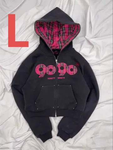 9090 girl OG 로고 집 후디