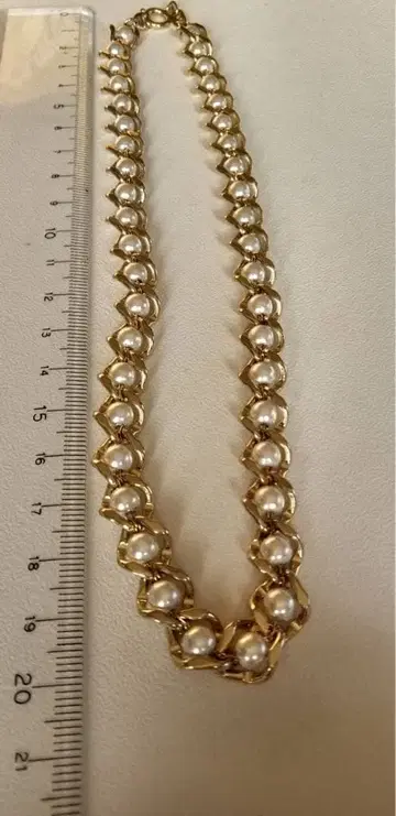 B42 펄 골드 체인 목걸이