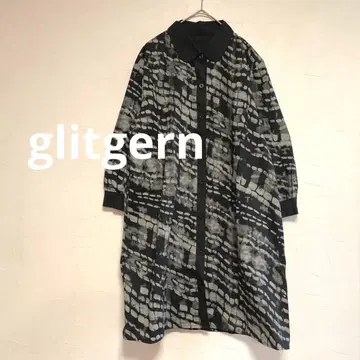 그릿츠아른 올 패턴 셔츠 긴팔 모노톤 여성용 M~L