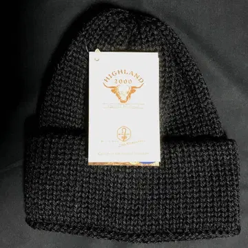 HIGHLAND2000 울 니트 모자 와치캡 블랙 black