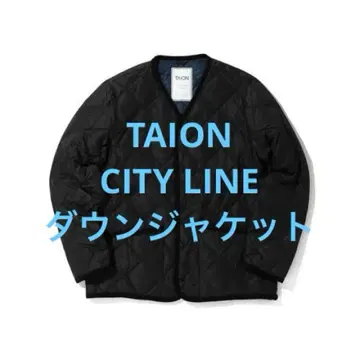 2회 착용 TAION 타이온 CITY LINE 다운 자켓 블랙