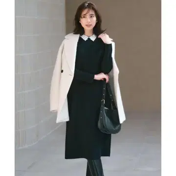 23구 니트 원피스 네이비