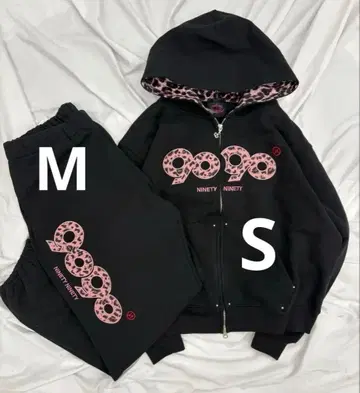 9090girl 로고 후드티 셋업