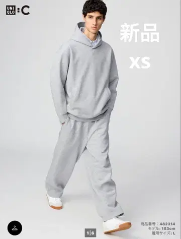 새상품 UNIQLO 맨투맨 와이드 팬츠 xs