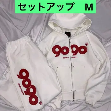 9090 girl OG Logo ZipHoodie SweatPants M