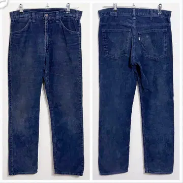 (VINTAGE) 80s USA제 리바이스 519 코듀로이 팬츠 탈론