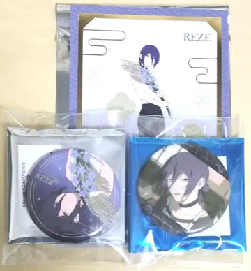 마네키네코 레제 체인소 맨 캔뱃지 장면 사진 A B 금박 엽서