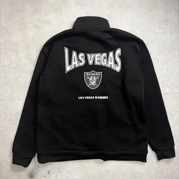 미사용급 NFL RAIDERS 레이더스 하프 지퍼 맨투맨 백 로고