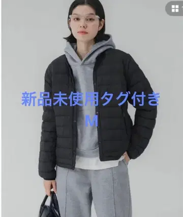 택 포함 미사용 새상품 코카 탈부착 이너 다운 M 사이즈 블랙 새상품