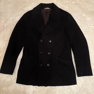 Journal Standard 울 더블 브레스트 피코트 블랙 L