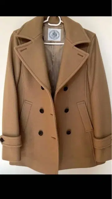 베이지 피 코트 카멜 여성용 M