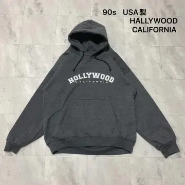 90s USA HALLYWOOD CALIFORNIA 후드 맨투맨